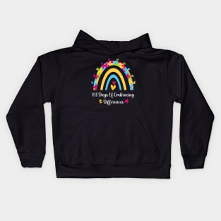 100 Days Of Embracing Differences Special Education Teacher Kids Hoodie